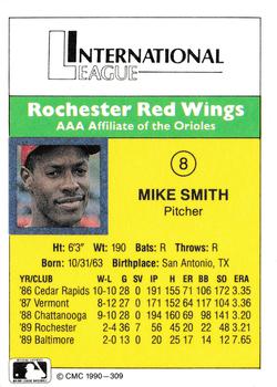 1990 CMC #309 Mike Smith Back
