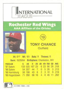 1990 CMC #319 Tony Chance Back