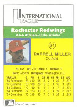 1990 CMC #324 Darrell Miller Back
