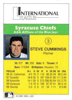 1990 CMC #329 Steve Cummings Back