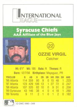 1990 CMC #348 Ozzie Virgil Back