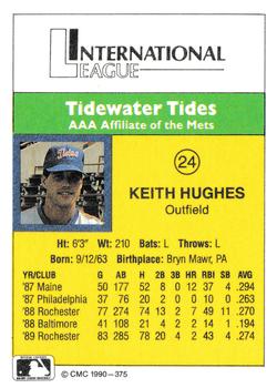 1990 CMC #375 Keith Hughes Back