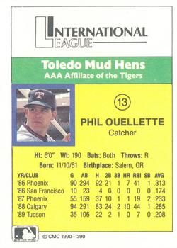 1990 CMC #390 Phil Ouellette Back