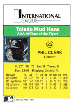 1990 CMC #400 Phil Clark Back