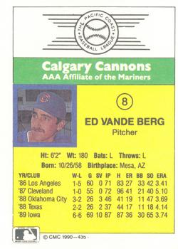 1990 CMC #435 Ed Vande Berg Back
