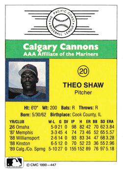 1990 CMC #447 Theo Shaw Back