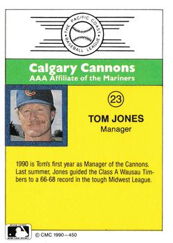 1990 CMC #450 Tom Jones Back
