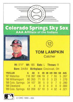 1990 CMC #464 Tom Lampkin Back