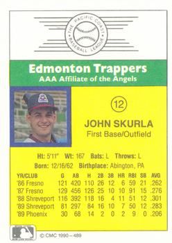1990 CMC #489 John Skurla Back