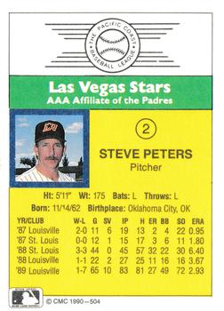 1990 CMC #504 Steve Peters Back