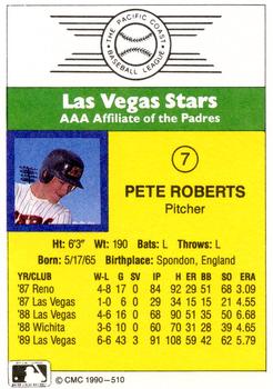 1990 CMC #510 Pete Roberts Back