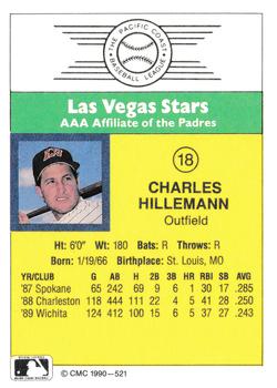 1990 CMC #521 Charles Hillemann Back