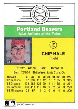 1990 CMC #571 Chip Hale Back