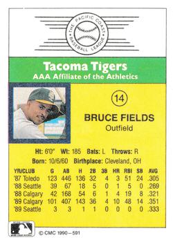 1990 CMC #591 Bruce Fields Back