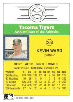 1990 CMC #602 Kevin Ward Back