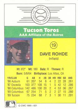 1990 CMC #621 David Rohde Back