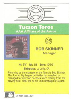 1990 CMC #627 Bob Skinner Back