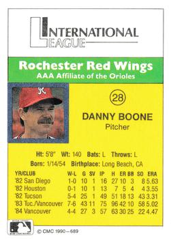 1990 CMC #689 Danny Boone Back
