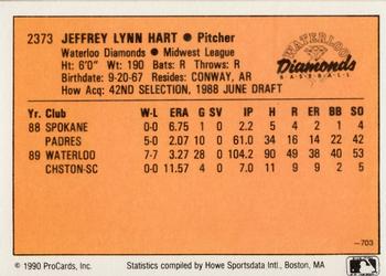 1990 CMC #703 Jeff Hart Back