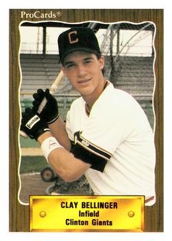1990 CMC #844 Clay Bellinger Front