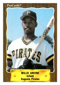 1990 CMC #849 Willie Greene Front