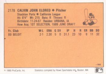 1990 CMC #866 Calvin Eldred Back