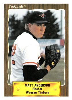 1990 CMC #872 Matt Anderson Front