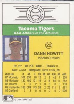 1990 CMC #597 Dann Howitt Back
