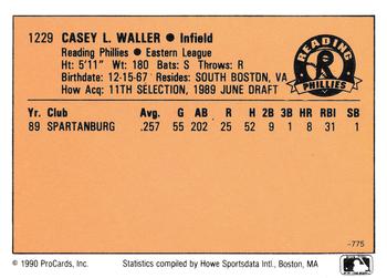 1990 CMC #775 Casey Waller Back