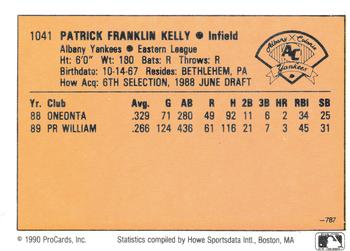 1990 CMC #787 Pat Kelly Back