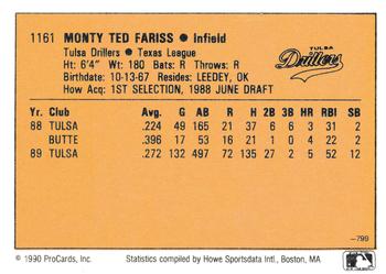 1990 CMC #799 Monty Fariss Back