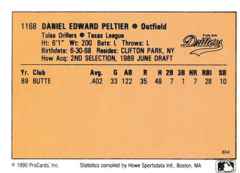 1990 CMC #804 Dan Peltier Back