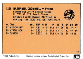 1990 CMC #816 Nate Cromwell Back