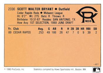 1990 CMC #877 Scott Bryant Back