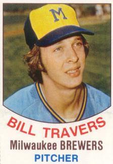 1977 Hostess Twinkies #87 Bill Travers Front