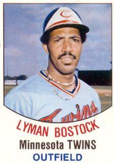 1977 Hostess Twinkies #102 Lyman Bostock Front