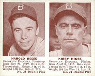 1941 Double Play (R330) #23-24 Harold Reese / Kirby Higbe Front