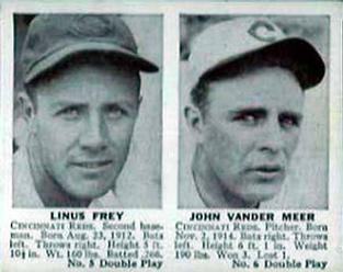 1941 Double Play (R330) #5-6 Lonny Frey / Johnny Vander Meer Front