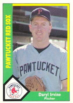 1990 CMC Pawtucket Red Sox #5 Daryl Irvine Front