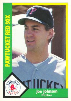 1990 CMC Pawtucket Red Sox #7 Joe Johnson Front