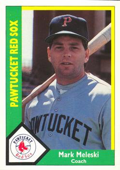1990 CMC Pawtucket Red Sox #8 Mark Meleski Front