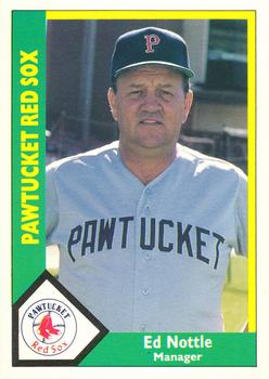 1990 CMC Pawtucket Red Sox #10 Ed Nottle Front
