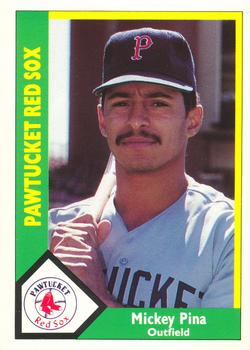 1990 CMC Pawtucket Red Sox #20 Mickey Pina Front