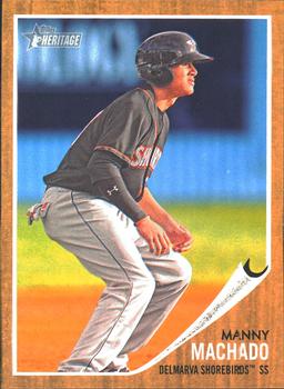 2011 Topps Heritage Minor League #161 Manny Machado Front