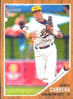 2011 Topps Heritage Minor League #162 Yordy Cabrera Front