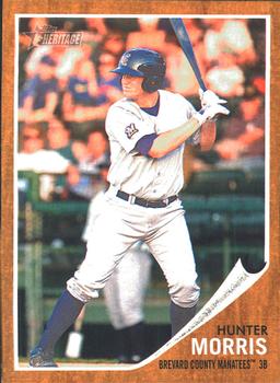 2011 Topps Heritage Minor League #174 Hunter Morris Front