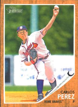 2011 Topps Heritage Minor League #33 Carlos Perez Front