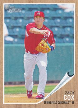 2011 Topps Heritage Minor League #8 Zack Cox Front