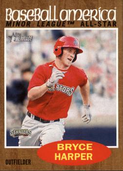2011 Topps Heritage Minor League #211 Bryce Harper Front