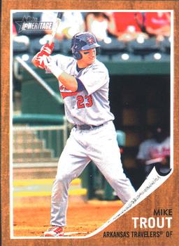 2011 Topps Heritage Minor League #44 Mike Trout Front